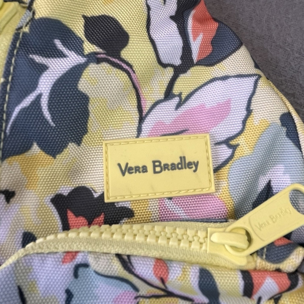 Vera Bradley Reactive Sling Backpack In Sunny Garden Print Yellow Multi VGUC - Picture 14 of 16